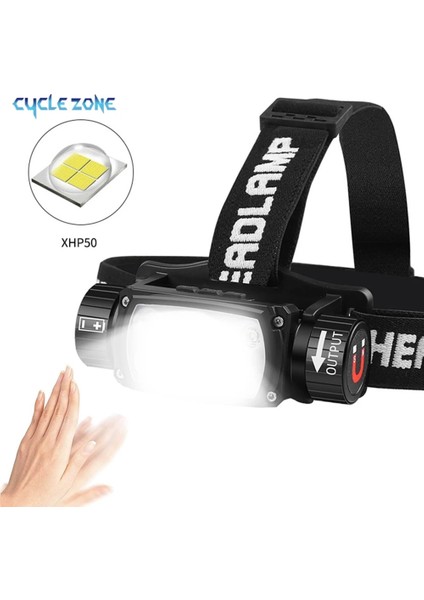 200B-2 Far USB Güçlü LED Şarj Edilebilir 3 Modlu Indüksiyon Far Pille XHP50 Gece Açık Havada Kamp Için El Feneri (Yurt Dışından) fiyatları