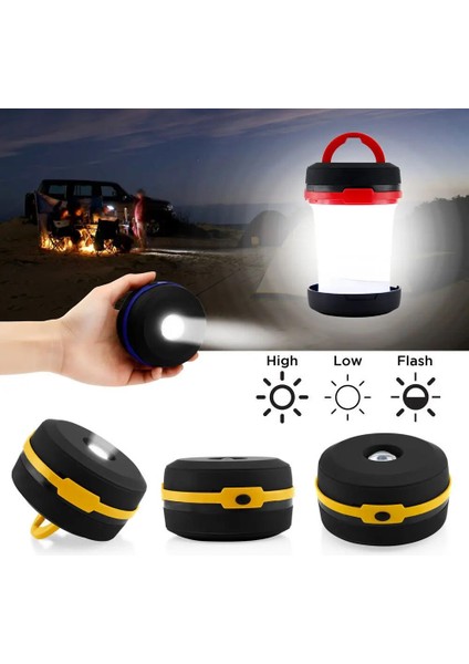 Turuncu LED Işıkları Açık Su Geçirmez Kamp Çadır Işığı Mini Taşınabilir Lamba Bahar Katlanır Balıkçılık Fener Yürüyüş El Feneri Pil Kullanımı (Yurt Dışından) modelleri