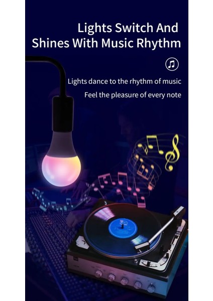 E27 Tuya E27 LED Elektrik Ampulü Akıllı Ev Bluetooth LED Lamba Dıy Rgb Kısılabilir Zamanlama Müzik Fonksiyonu Alexa Google Ev Üzerinden Ses (Yurt Dışından) indirimleri