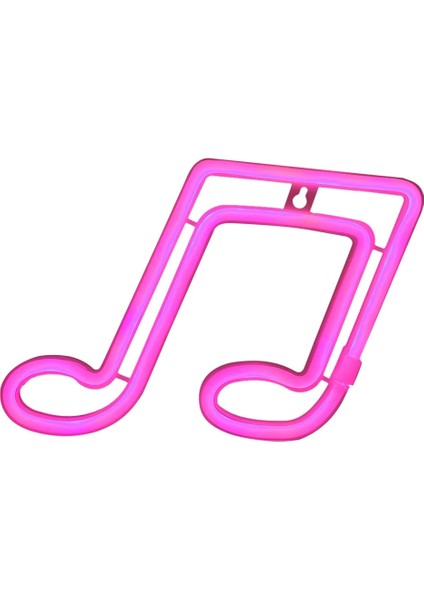Pembe LED Neon Gece Işık Burcu Duvar Sanatı Gökkuşağı Asılı Gece Lambası Müzik Noel Doğum Günü Düğün Ev Partisi Tatil Dekor Hediye Için (Yurt Dışından)