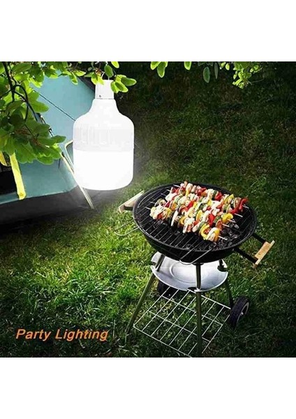 30W Açık Ampul USB Şarj Edilebilir LED Acil Durum Işıkları Taşınabilir Çadır Lambası Pil Fener Barbekü Kamp Işık Veranda Sundurma Bahçe Için (Yurt Dışından)