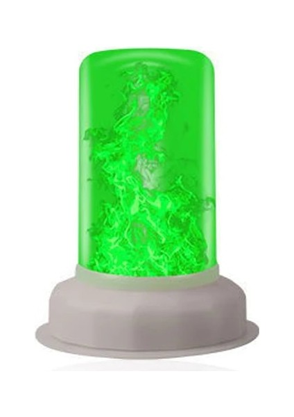 Yeşil LED Alev Ampul 1500K 5V Yangın Etkisi Titreşen Emülasyon Işık Iyi Görsel Atmosfer Etkisi Oluşturma (Yurt Dışından)