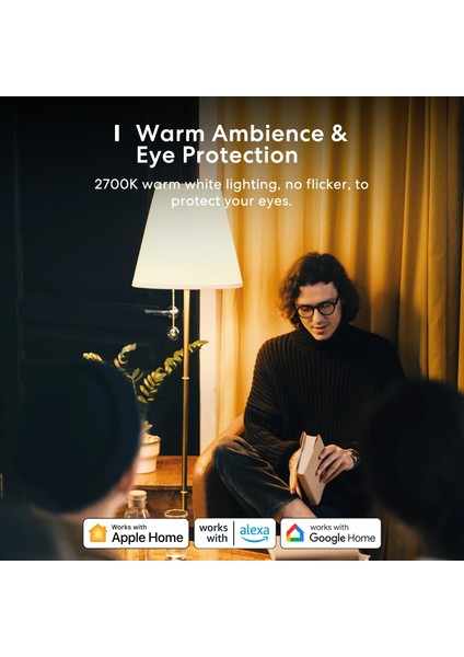 9W Tarzı Gri Meross Akıllı Ampul Wifi Ampul LED Lamba Rgbww Kısılabilir E26 E27 B22 9W(60W Eşdeğer) Destek Alexa Google Home Smartthings (Yurt Dışından)
