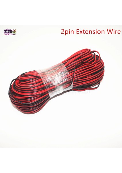 2pin Tarzı 2m Awg Uzatma Elektrik Kablosu Rgb Rgbw Rgbww Rgbcct LED Şerit Kablo Konektörünü Uzatın (Yurt Dışından)
