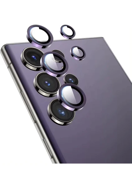 Samsung Galaxy S24 Ultra Kamera Koruyucu Lens Alüminyum Alışımlı Safir Cam