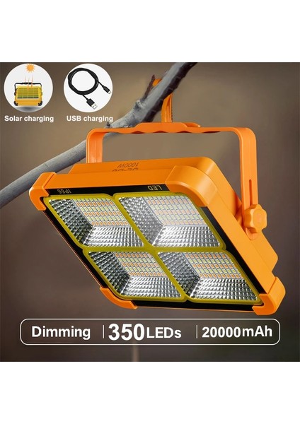 10000LM Mah Taşınabilir Güneş Fener LED Çadır Işığı Şarj Edilebilir Fener Acil Gece Pazarı Işık Açık Kamp Ampul Lamba (Yurt Dışından) fiyatları