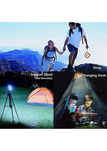 10000LM Mah Taşınabilir Güneş Fener LED Çadır Işığı Şarj Edilebilir Fener Acil Gece Pazarı Işık Açık Kamp Ampul Lamba (Yurt Dışından) indirimleri