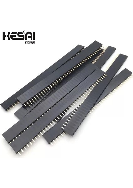 Siyah Stil Gle Sıralı Dişi Pcb Kartı Pin Başlık Konektörü Streader 1xolourful Soket (Yurt Dışından)