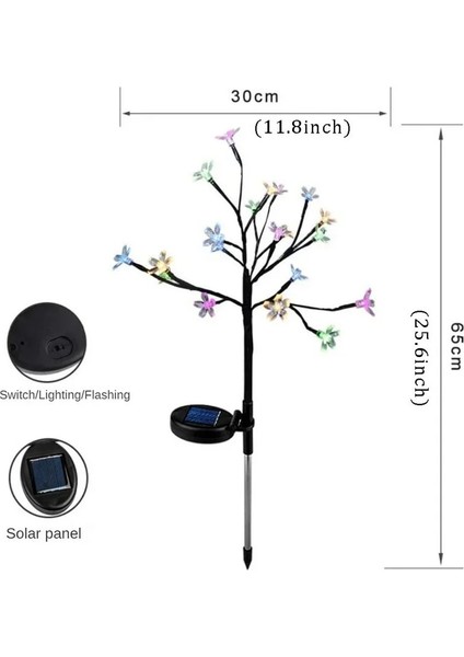 1 Adet Tarzı Ilık 20LED Solar Lamba Güneş Çelenk Işık Şeftali Çiçek Solar Lamba Güç LED Dize Peri Işıklar Bahçe Noel Dekor Açık Için (Yurt Dışından) modelleri