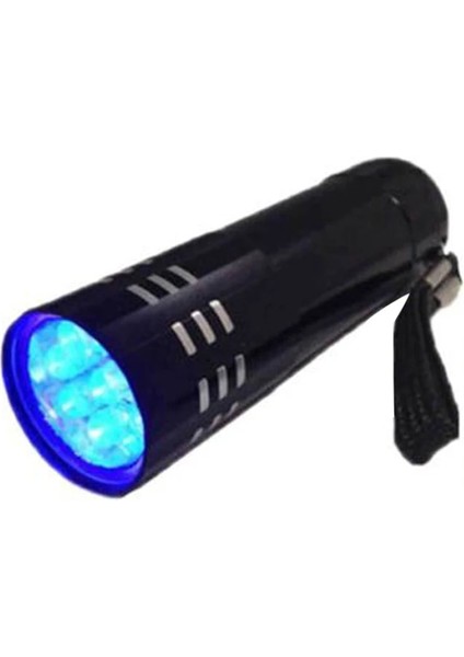 3 Saat Siyah Mini Uv Lamba Alüminyum Uv Ultra Violet 9 LED Mor El Feneri Torch Işık Lambası Para Muayene Için (Yurt Dışından)