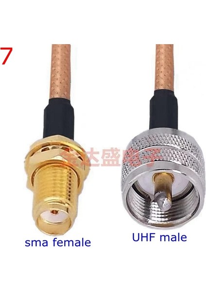 Type7-1pcs Tarzı 3 Milyon RG316 PL259 SO239 PL-259 SO-239 Uhf Sma Erkek Dişi Uzatma Konnektörü SL16 Uhf Sma Sıkma Rggtai Düşük Kayıp Kablo (Yurt Dışından)