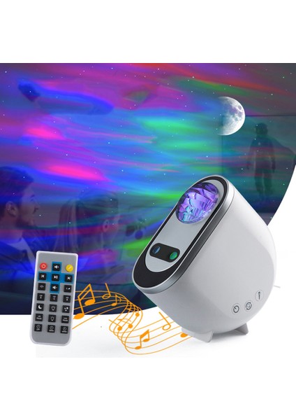 Beyaz Bluetooth Kuzey Işığı Aurora Projektörler Galaxy Yıldız Projektör Yıldızlı Gökyüzü Ay Lambası Dekorasyon Yatak Odası Ev Dekor (Yurt Dışından) fiyatları