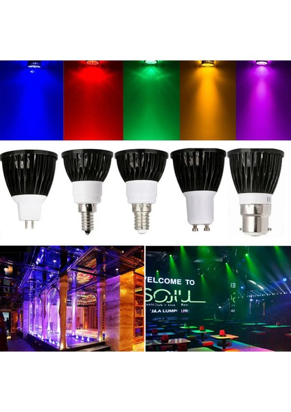 15W Tarzı Mavi Kısılabilir LED Spot Ampuller GU10 MR16 E27 E14 B22 15W 12W 9W 110V 220V Dc 12V Lamba Kırmızı Sarı Mavi Yeşil Mor Ev Aydınlatma (Yurt Dışından)