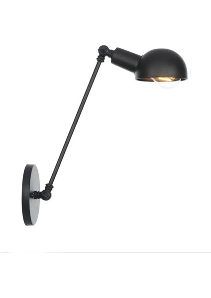L25CM Loft Endüstriyel Ayarlanabilir Uzun Salıncak Kolu Duvar Lambası Fikstürü Vintage Edison Ampul Wandlamp Lamparas De Pared Işıkları Lampen Aplik (Yurt Dışından)