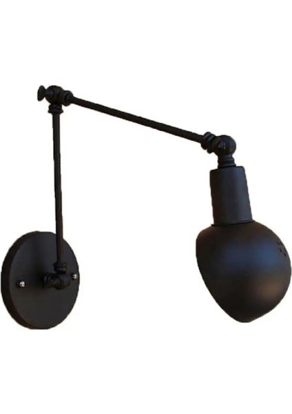 L25CM Loft Endüstriyel Ayarlanabilir Uzun Salıncak Kolu Duvar Lambası Fikstürü Vintage Edison Ampul Wandlamp Lamparas De Pared Işıkları Lampen Aplik (Yurt Dışından)