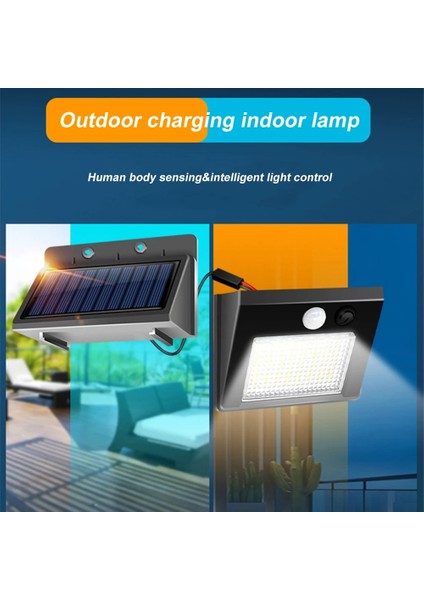 48LED LED Solar Lamba Pır Hareket Sensörü Açık Su Geçirmez Güneş Lambaları Insan Vücudu Indüksiyon Sokak Lambası Bahçe Dekorasyon (Yurt Dışından)