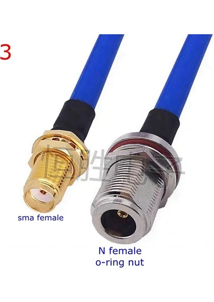 Tip3-1 Adet Tarzı 100CM RG402 Koaksiyel Kablo L16 N Sma Erkek Dişi Konnektör Sma N Sağ Açı Kıvrım Için RG402 Yüksek Frekans Mavi 50OHM RG141 (Yurt Dışından)