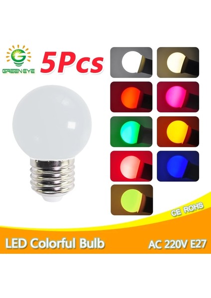 Sarı LED Ampul Lamba Bomlillas E27 3 W Renkli Lampada Ampul Rgb LED Işık Ac 220 V Smd El Feneri G45 Küre Ampuller Ev Dekor (Yurt Dışından)