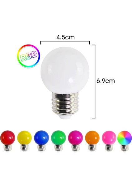 Sarı LED Ampul Lamba Bomlillas E27 3 W Renkli Lampada Ampul Rgb LED Işık Ac 220 V Smd El Feneri G45 Küre Ampuller Ev Dekor (Yurt Dışından)