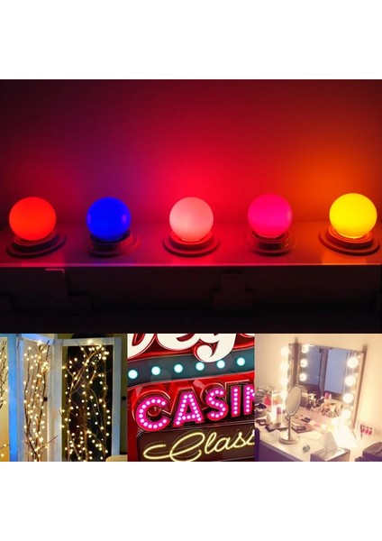 Sarı LED Ampul Lamba Bomlillas E27 3 W Renkli Lampada Ampul Rgb LED Işık Ac 220 V Smd El Feneri G45 Küre Ampuller Ev Dekor (Yurt Dışından)