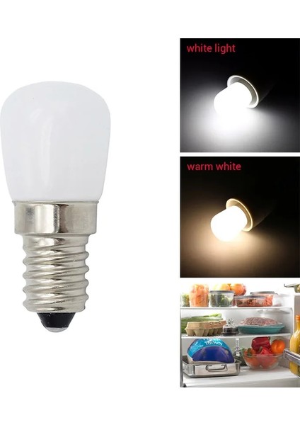 E14-BEYAZ-4 Adet Yeni LED Ampul E12 Ev Buzdolabı Ampuller Buzdolabı Ekran Lambası Mini Gece Işıkları Yüksek Parlaklık Ev Dekor Avize (Yurt Dışından) modelleri