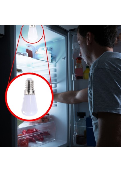 E14-BEYAZ-4 Adet Yeni LED Ampul E12 Ev Buzdolabı Ampuller Buzdolabı Ekran Lambası Mini Gece Işıkları Yüksek Parlaklık Ev Dekor Avize (Yurt Dışından) fırsatları