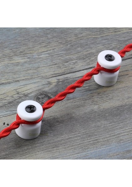 Beyaz Stil 5 Adet 5 Adet Porselen Izolatör Seramik Kablolama Kılavuz Bağlantıları Genişletme Vidaları ile (Yurt Dışından) fırsatları