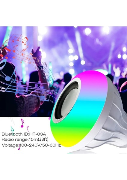 1 Bilgisayar LED Bluetooth Ses Ampul Lamba E27 Akıllı App Kontrolü Beyaz Işık Renkli Kablosuz Uzaktan Kumanda Dragon Ball Kabarcık Müzik Lambası (Yurt Dışından)