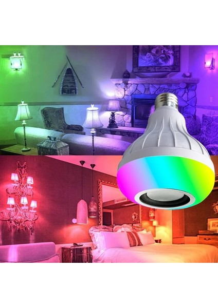 1 Bilgisayar LED Bluetooth Ses Ampul Lamba E27 Akıllı App Kontrolü Beyaz Işık Renkli Kablosuz Uzaktan Kumanda Dragon Ball Kabarcık Müzik Lambası (Yurt Dışından)