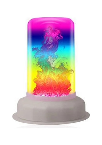 Rgb LED Alev Ampul 1500K 5V Yangın Etkisi Titreşen Emülasyon Işık Iyi Görsel Atmosfer Etkisi Oluşturma (Yurt Dışından)