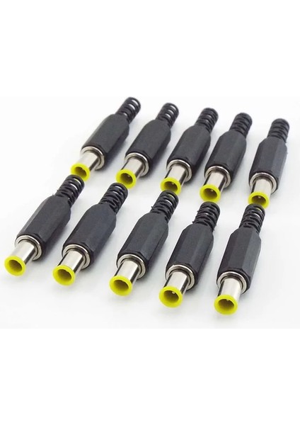 10 Adet Tarzı Dc Güç Konektörü Adaptörü x Zekâ Dc Priz Sarı 6.5*4.4 Erkek Kaynak Fişi Ses Dıy Parçaları (Yurt Dışından)