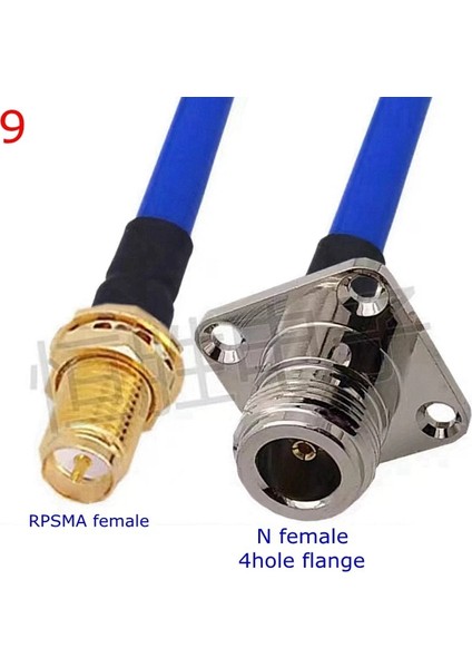 Tip9-1 Adet Tarzı 80CM RG402 Koaksiyel Kablo L16 N Sma Erkek Dişi Konnektör Sma N Sağ Açı Kıvrım Için RG402 Yüksek Frekans Mavi 50OHM RG141 (Yurt Dışından)