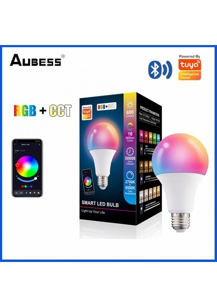 E27 Tuya Akıllı LED Ampul Işık 10 W Bluetooth Uyumlu Lamba E27 Rgbw LED Lamba Renk Değiştirme Lampada Rgb + Cct Dekor Ev Ac (Yurt Dışından) fiyatları