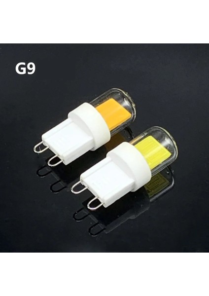E14 Stili G9 5W Mini Cob BA15D BA15S E11 E12 E14 G4 G8 G9 45W Halojen Lambalar Avize Işıkları Cam Kapak + Seramik Ac Değiştirin (Yurt Dışından)