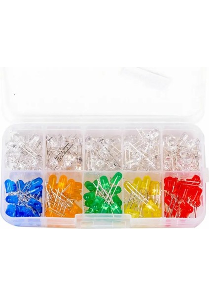 Işık Yayan Diyotlar 6 Renk Elektronik Bileşenler 5mm Çeşitli Renk Dıy LED Işık Yayan Diyot Seti Kutusu (Yurt Dışından) modelleri