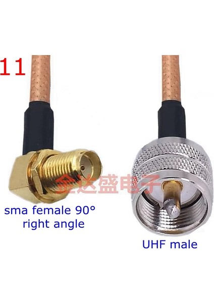 TYPE11-1PCS Tarzı 10CM RG316 PL259 SO239 PL-259 SO-239 Uhf Sma Erkek Dişi Uzatma Konnektörü SL16 Uhf Sma Sıkma Rggtai Düşük Kayıp Kablo (Yurt Dışından)