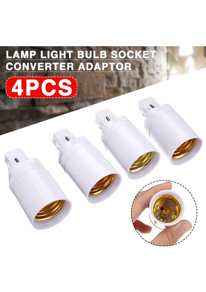 G E27 Es Edison Vidalı Ampul Soket Lamba Adaptörü Dönüştürücü Tutucu Işık Lambası Dönüştürücü G24 Ampul Adaptör Soketi (Yurt Dışından)