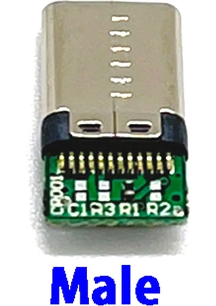 Erkek Stili 6 Adet USB 3.1 Tip C Erkek Dişi Konnektörler Jack Kuyruk USB Erkek Tak Elektrik Terminalleri Kaynak Dıy Veri Kablosu Desteği Pcb Kartı (Yurt Dışından)