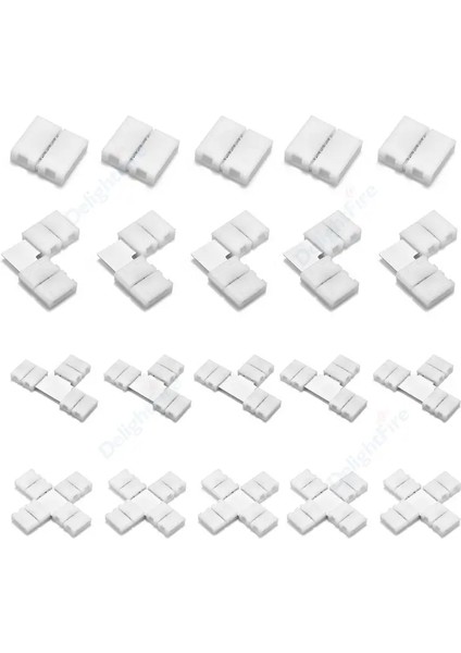 I Tipi Stili 20 Adet LED Konektörü LED Şerit Lehimsiz IP20 Pın Ltx Şekli Köşe Konektörü Smd Rgb Rgbw LED Şerit Işığı (Yurt Dışından) indirimleri