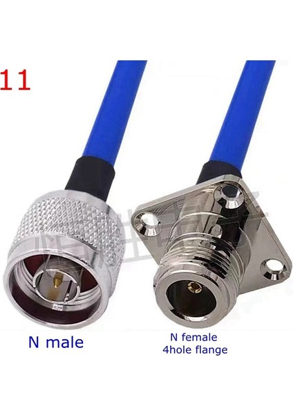 TYPE11-1PCS Tarzı 150CM RG402 Koaksiyel Kablo L16 N Sma Erkek Dişi Konnektör Sma N Sağ Açı Kıvrım Için RG402 Yüksek Frekans Mavi 50OHM RG141 (Yurt Dışından)