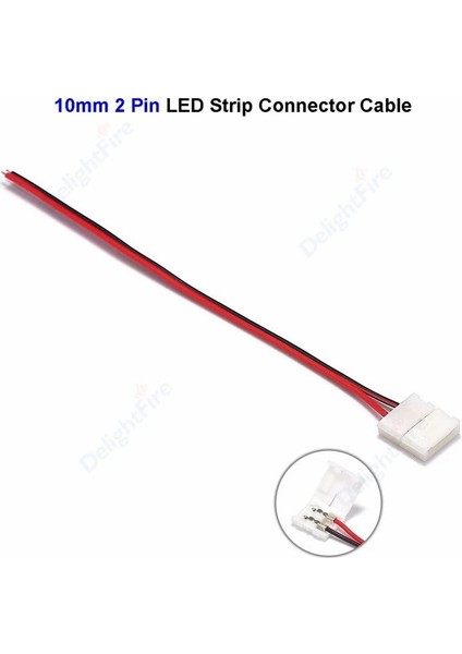 Gümüş Tarzı 10 Parça LED Şerit Konektörü Lehimsiz LED Konektörü 2pın Smd LED Şerit Işığı Için I Şekli Köşe Konektörü (Yurt Dışından)