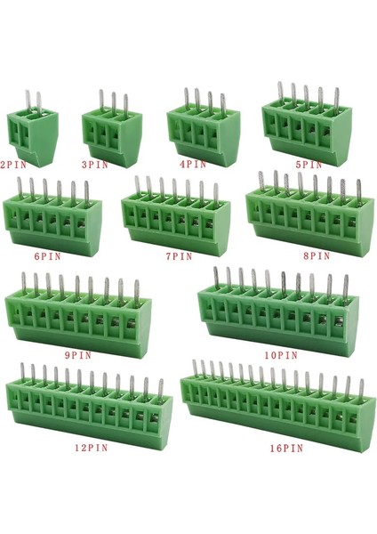 12PIN Tarzı 10 Parça Kf Pcb Mrew Kf Telleri Için Terminal Blokları Konnektörü.terminal (Yurt Dışından)