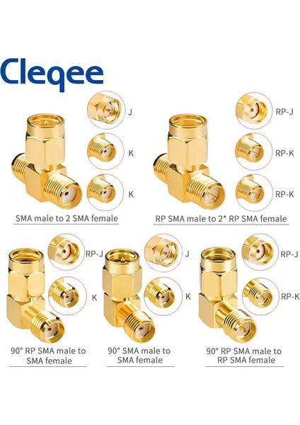 C20084 Stili Cleqee Ma Sma Erkek Dişi Altın Kaplama Rp Sma Sma Erkek Rpsma Konektörü Rf Adaptörü Düz Bükülmüş Lt Tipi (Yurt Dışından) fırsatları
