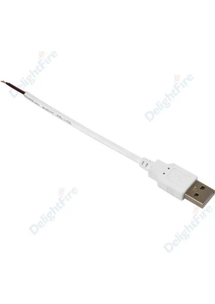Beyaz Stil 20 Adet 5 V USB Konektörü Tel Erkek Dıy USB Bağlantı Pigtail Kablo Tek Renkli Esnek LED Şerit Işık Elektrikli Ev Aletleri (Yurt Dışından) indirimleri