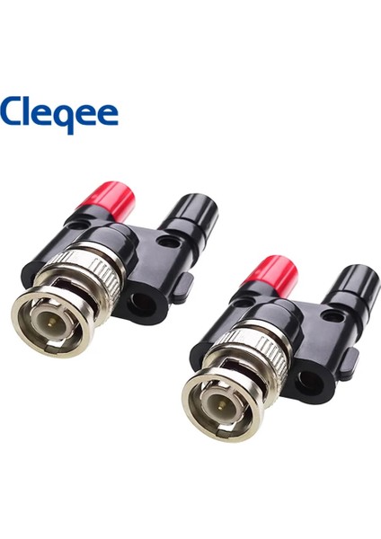 2 Adet Tarzı Cleqee Bnc Erkek Fiş - Iki Çift Muz Jak Konnektörü Rf Adaptörü (Yurt Dışından)