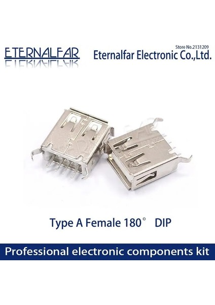 USB11 Tarzı 20 Adet-Grup USB 2.0 Arayüzü Konnektör Soketi Tip A Dişi 180 Derece Kavisli Ayak Dıp Düz Dikey Bükme Iğne Kaynak Teli Pcb Dıy (Yurt Dışından)