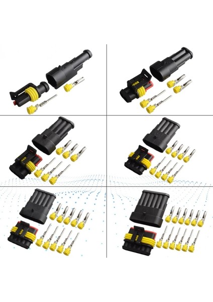 4p Tarzı 1 Takım Kit Yolu Amp Süper Mühür Su Geçirmez Elektrik Kablosu Konektörü Fişi Araba Su Geçirmez Konnektör Için (Yurt Dışından) fiyatları