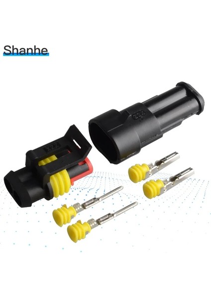 4p Tarzı 1 Takım Kit Yolu Amp Süper Mühür Su Geçirmez Elektrik Kablosu Konektörü Fişi Araba Su Geçirmez Konnektör Için (Yurt Dışından) fırsatları