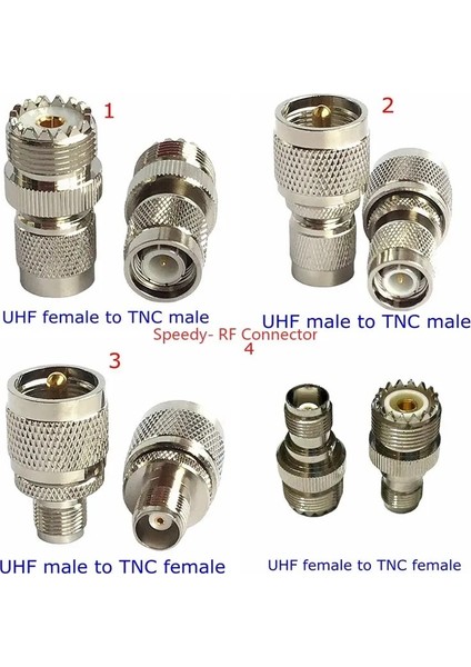 Tip4-1 Adet Tarzı SL16 Uhf PL259 SO239 Tnc Erkek Dişi Düz Konnektör Uhf SO-239 PL-259 Tnc Koaksiyel Pirinç Nikel Kaplama Rf Koaksiyel Adaptörler (Yurt Dışından) fiyatları