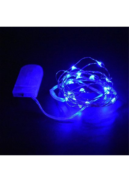 5 M Tarzı Mavi Bakır Tel Dize Işıklar Peri LED Pil Kumandalı Çelenk Noel Ağacı Düğün Parti Tatil Dekorasyon (Yurt Dışından)